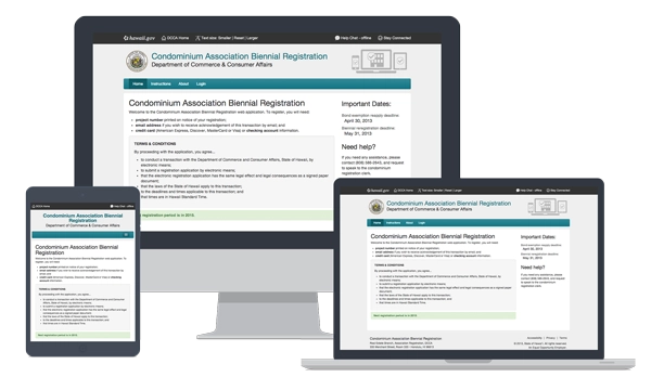 devices showing Condominium Association Registrations