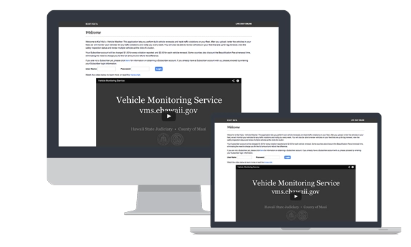 devices showing Vehicle Monitoring Service